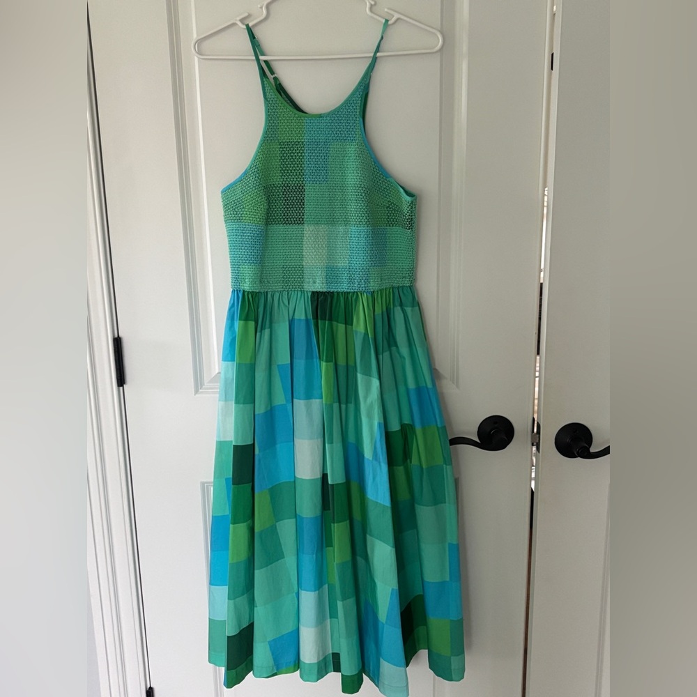 Anthropology Checkered dress M